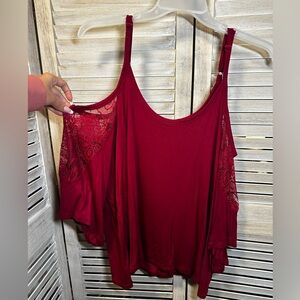 Torrid Cold Shoulder Lace Top
